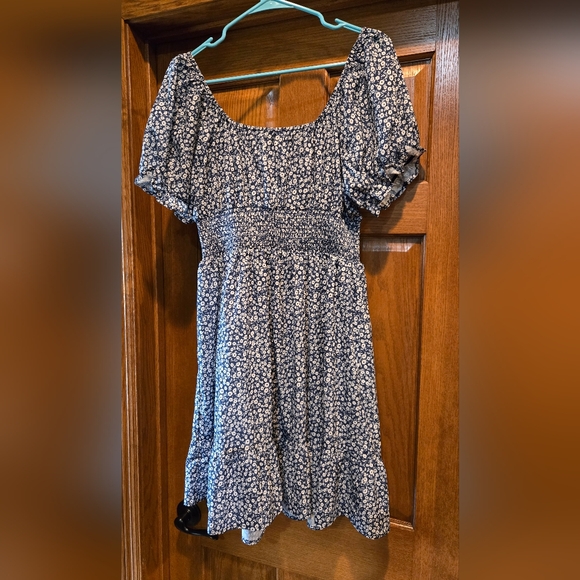 Shein, Women's size Large, Mini Dress,Blue Perfect Shape, Never Worn, Polyester - Picture 8 of 8